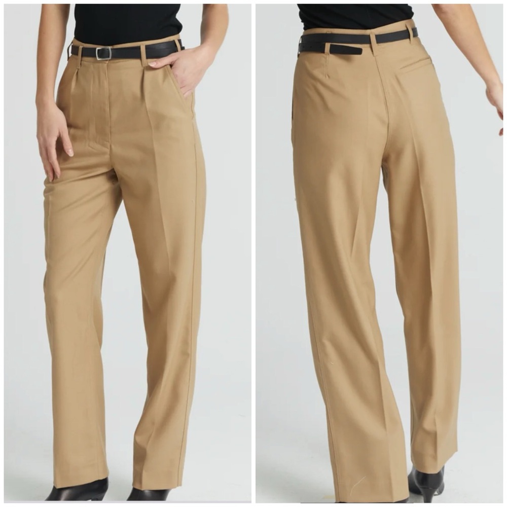 Elegant Tan Women's Trousers